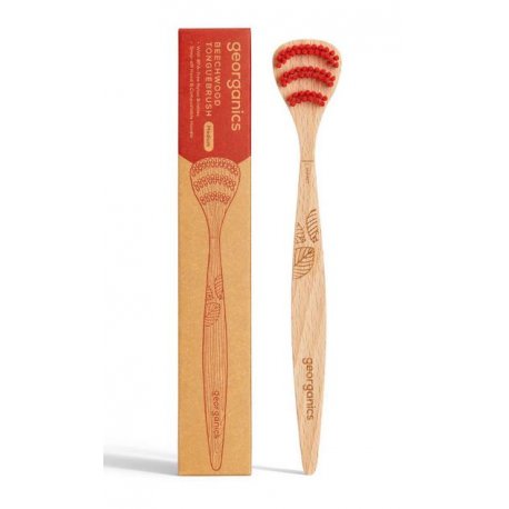 Cepillo Lingual de Madera de Haya Georganics