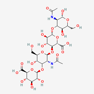 Estructura molecular de Hyaluronic Acid (unidad representativa)